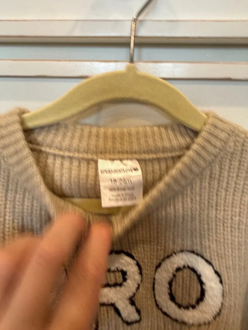 Spearmint Love BRO Knit Sweatshirt | 18-24M